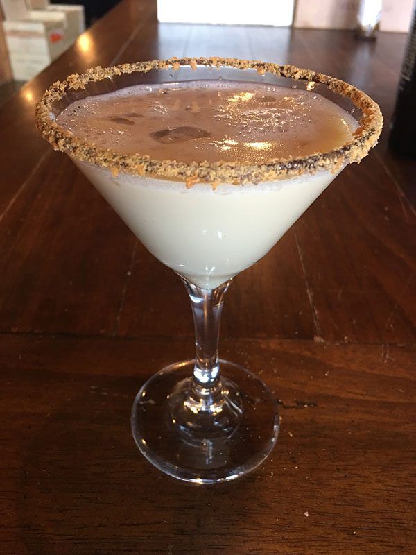 Pour butterfinger martini